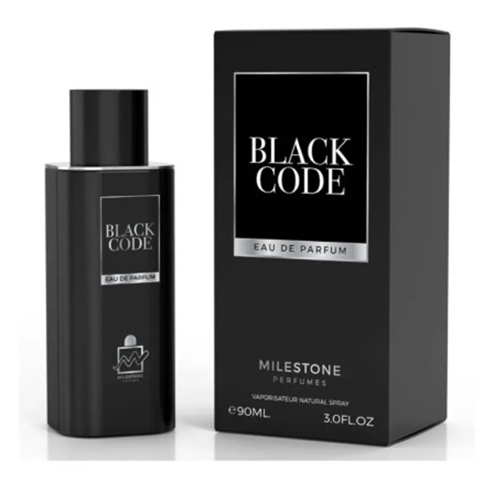 Milestone Black Code Perfume For Men - 90 ml