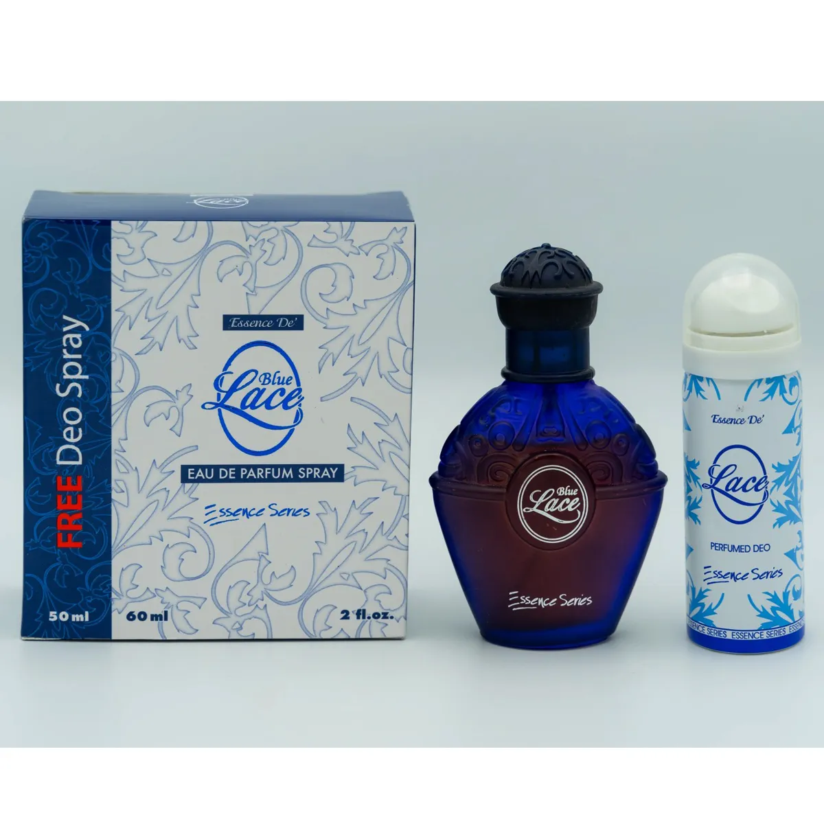 Essence Series Lace Blue Perfume with Deodorant For Women – 60 ml & 50 ml