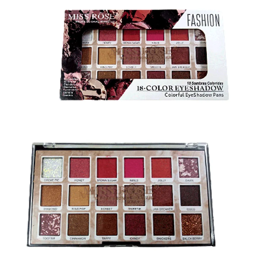 Miss Rose 18 Color Professional Eyeshadow Palette – Multi color